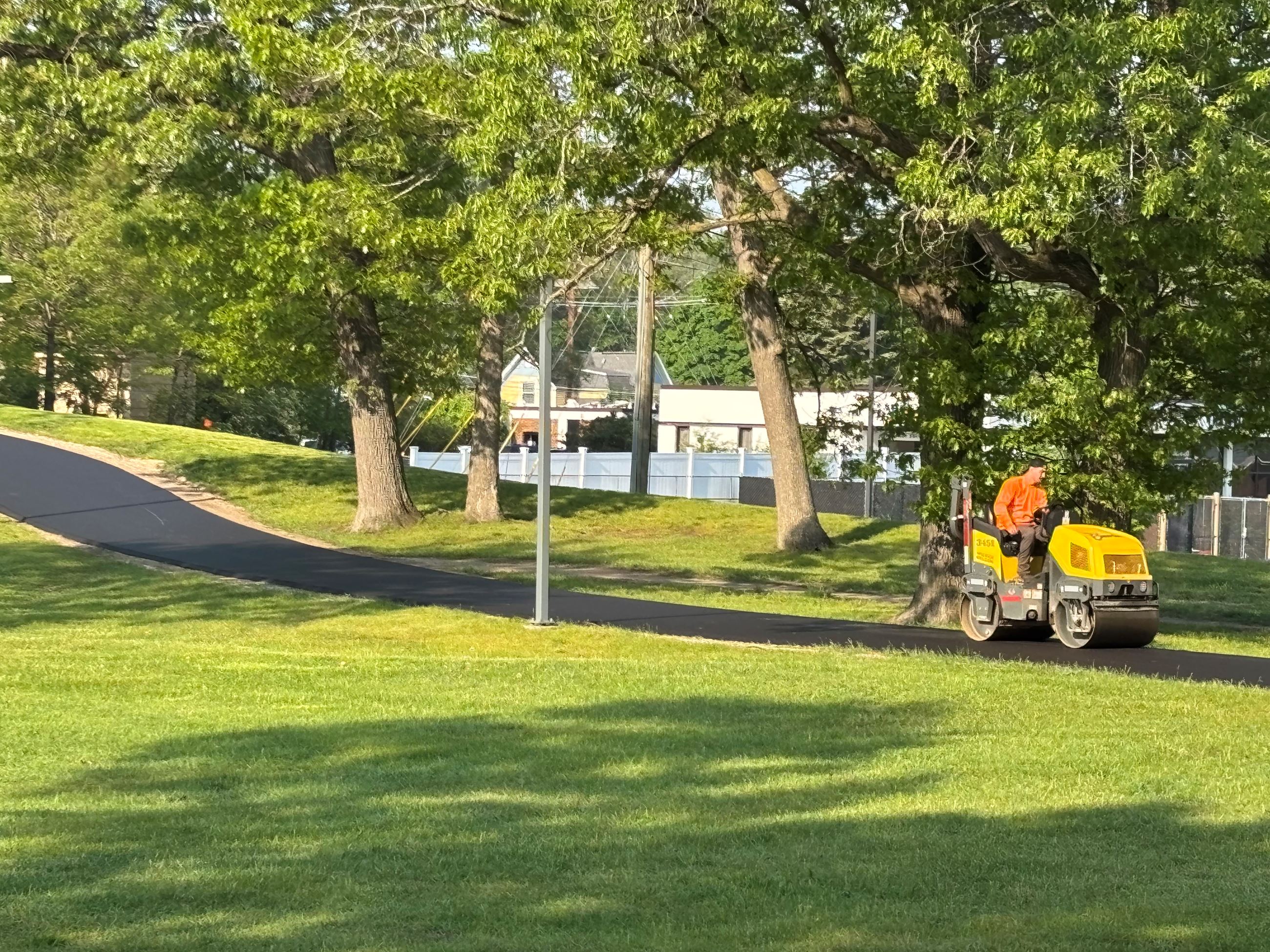 New asphalt Civic Center